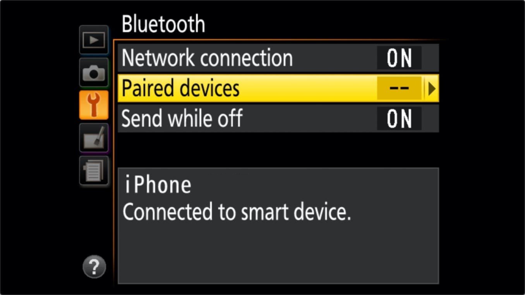 Comment activer le Bluetooth sur un Nikon D3500