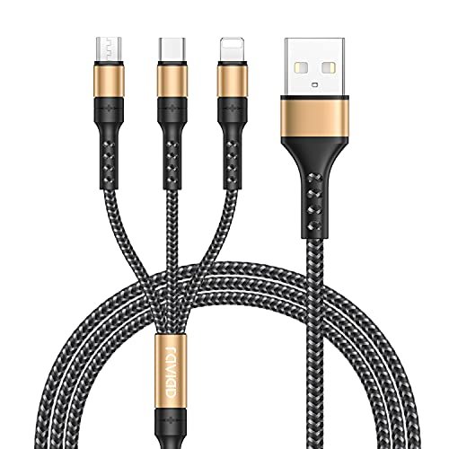 RAVIAD Câble Multi USB, 3 en 1 Câble Universel [1.2M] Multi USB …