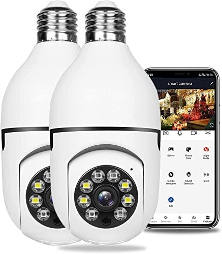 Caméra D’ampoule PTZ Caméra Surveillance WiFi 5G Extérie …