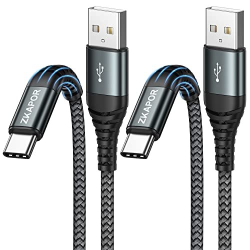 Meilleur ZKAPOR Câble USB C [2M, Lot de 2], Charge Rapide 3A Nyl …