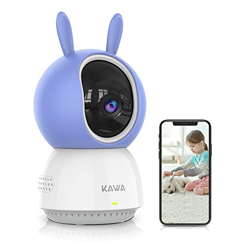 Voici la meilleure KAWA Caméra de sécurité intérieure, 2K 360 …