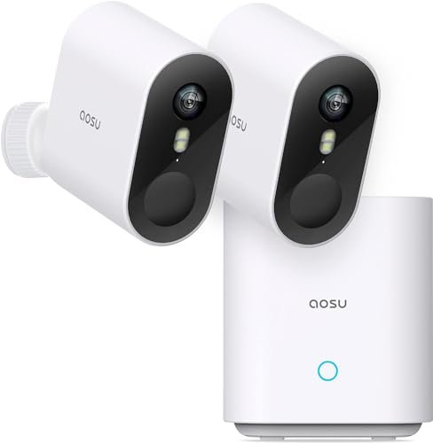 Voici la meilleure AOSU 2K Caméra Surveillance Batterie, Camera  …